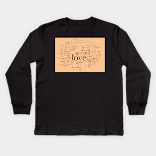 The language of love Kids Long Sleeve T-Shirt